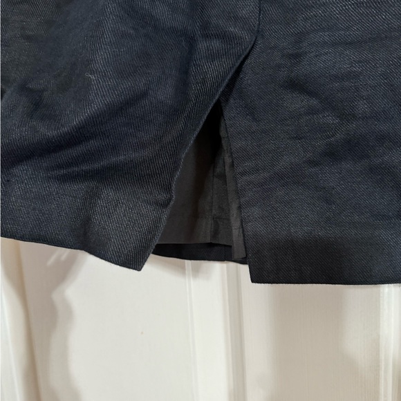 Talbots 4P fully lined navy linen skirt. - Picture 4 of 6